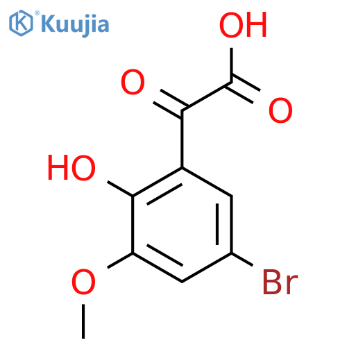 2-(5-bromo-2-hydroxy-3-methoxyphenyl)-2-oxoacetic acid structure