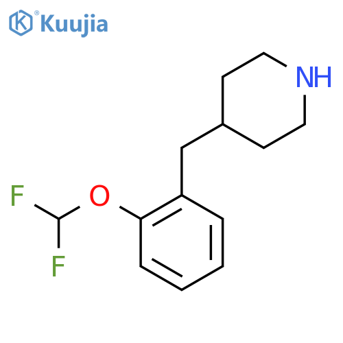 4-{2-(difluoromethoxy)phenylmethyl}piperidine structure