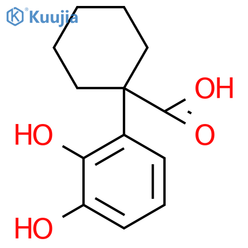 1-(2,3-dihydroxyphenyl)cyclohexane-1-carboxylic acid structure