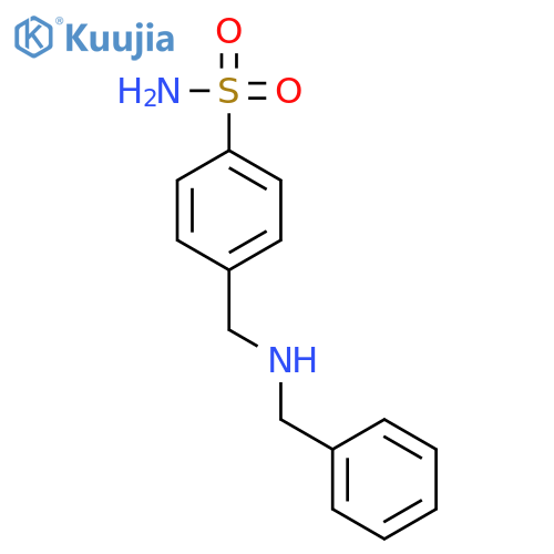 Benzenesulfonamide, 4-[[(phenylmethyl)amino]methyl]- structure