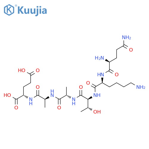 L-GLUTAMIC ACID, L-GLUTAMINYL-L-LYSYL-L-THREONYL-L-ALANYL-L-ALANYL- structure