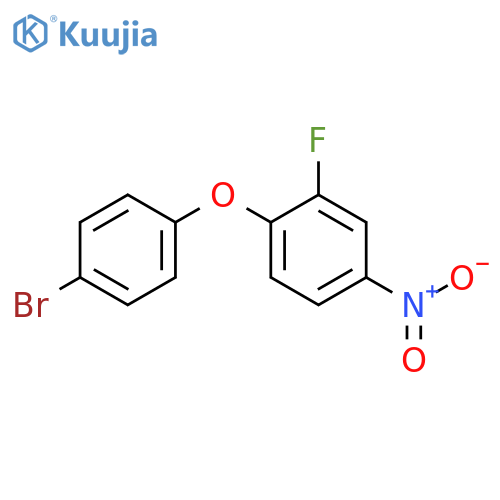 1-(4-Bromophenoxy)-2-fluoro-4-nitrobenzene structure