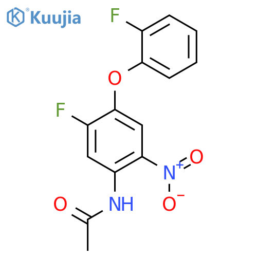 Acetamide, N-[5-fluoro-4-(2-fluorophenoxy)-2-nitrophenyl]- structure