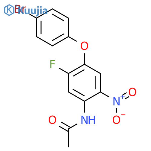 Acetamide, N-[4-(4-bromophenoxy)-5-fluoro-2-nitrophenyl]- structure