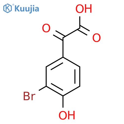 2-(3-bromo-4-hydroxyphenyl)-2-oxoacetic acid structure