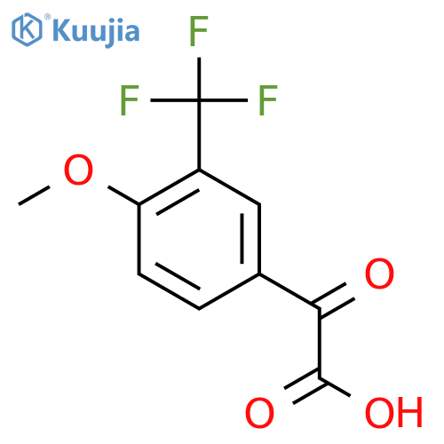 2-4-methoxy-3-(trifluoromethyl)phenyl-2-oxoacetic acid structure