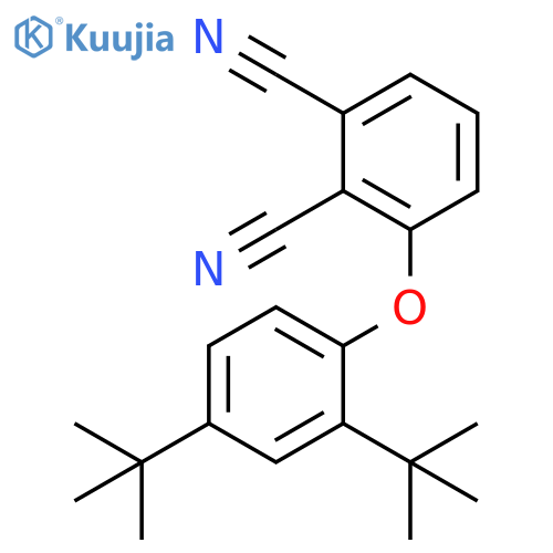 1,2-Benzenedicarbonitrile, 3-[2,4-bis(1,1-dimethylethyl)phenoxy]- structure