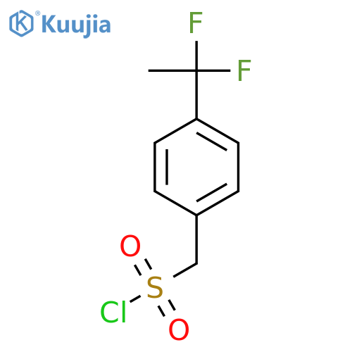 [4-(1,1-Difluoroethyl)phenyl]methanesulfonyl chloride structure