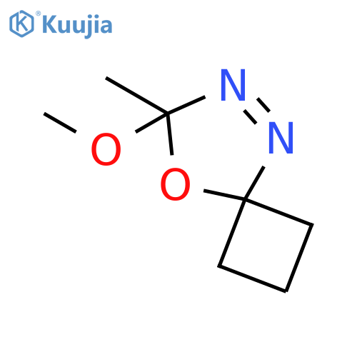7-Methoxy-7-methyl-8-oxa-5,6-diazaspiro[3.4]oct-5-ene structure