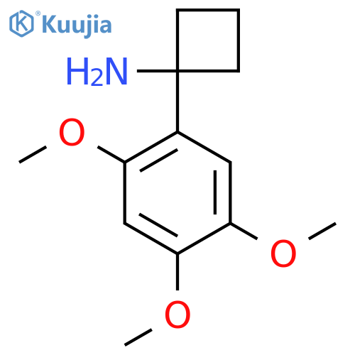 1-(2,4,5-trimethoxyphenyl)cyclobutan-1-amine structure