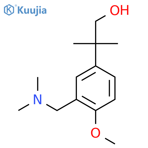 2-{3-(dimethylamino)methyl-4-methoxyphenyl}-2-methylpropan-1-ol structure