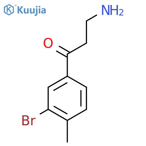 3-amino-1-(3-bromo-4-methylphenyl)propan-1-one structure