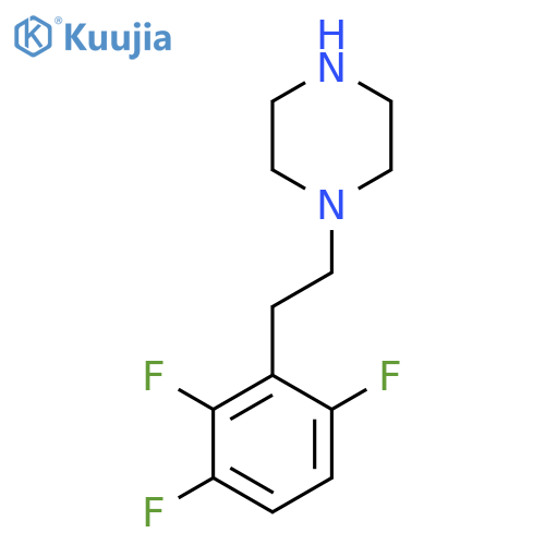1-2-(2,3,6-trifluorophenyl)ethylpiperazine structure