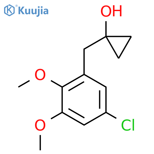 1-(5-chloro-2,3-dimethoxyphenyl)methylcyclopropan-1-ol structure