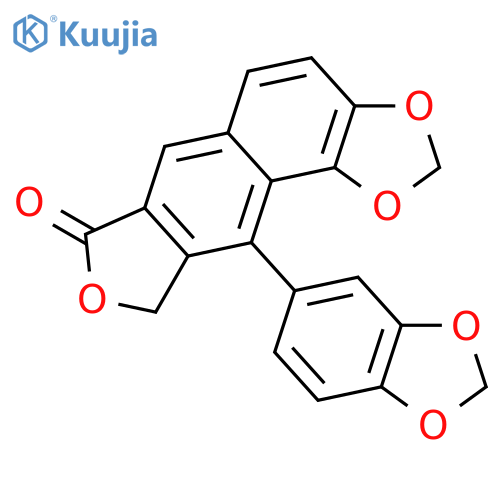10-(1,3-Benzodioxol-5-yl)furo[3',4':6,7]naphtho[1,2-d]-1,3-dioxol-7(9H)-one structure