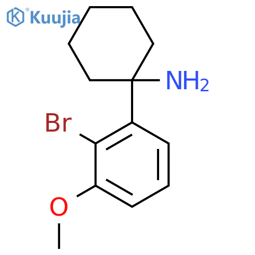 1-(2-bromo-3-methoxyphenyl)cyclohexan-1-amine structure