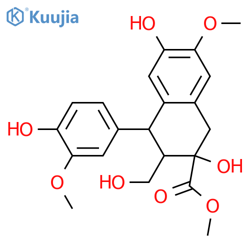 2,7'-Cyclo-8,8'-lignan-3',4,4',5,8,9,9'-heptol; (7'S,8S,8'S)-form, 9-Carboxylic acid, 3',5-di-Me ether, Me ester structure