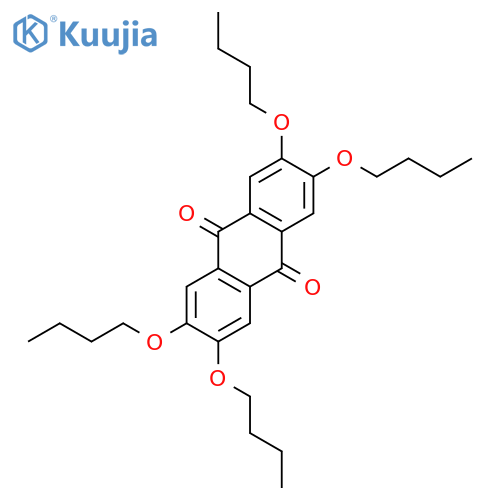 9,10-Anthracenedione, 2,3,6,7-tetrabutoxy- structure