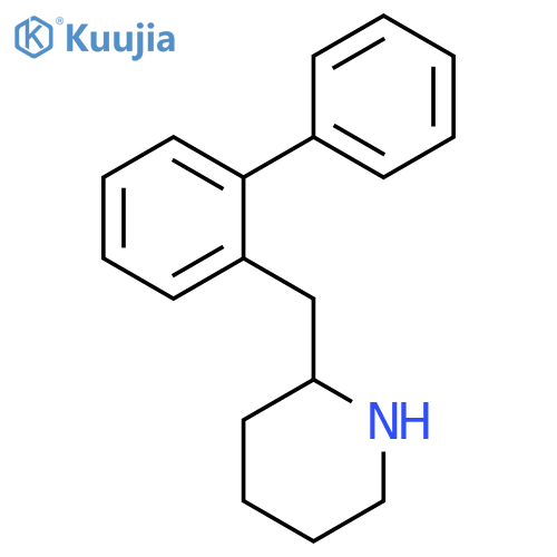 2-(2-phenylphenyl)methylpiperidine structure