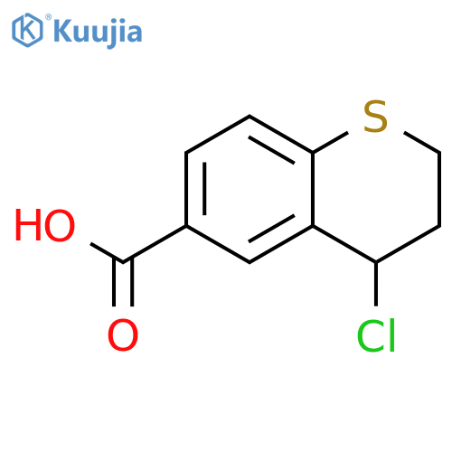 2H-1-Benzothiopyran-6-carboxylic acid, 4-chloro-3,4-dihydro- structure