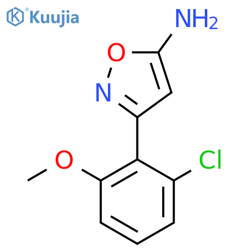 3-(2-chloro-6-methoxyphenyl)-1,2-oxazol-5-amine structure