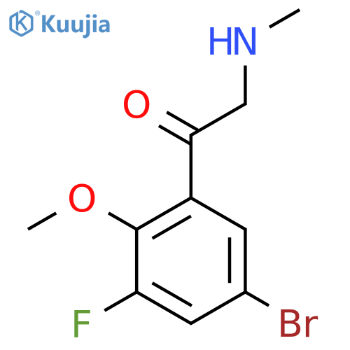 1-(5-bromo-3-fluoro-2-methoxyphenyl)-2-(methylamino)ethan-1-one structure