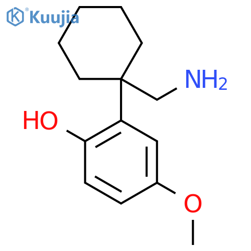 2-1-(aminomethyl)cyclohexyl-4-methoxyphenol structure
