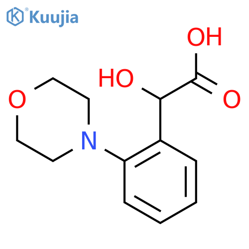 2-hydroxy-2-2-(morpholin-4-yl)phenylacetic acid structure