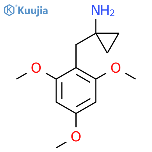1-(2,4,6-trimethoxyphenyl)methylcyclopropan-1-amine structure