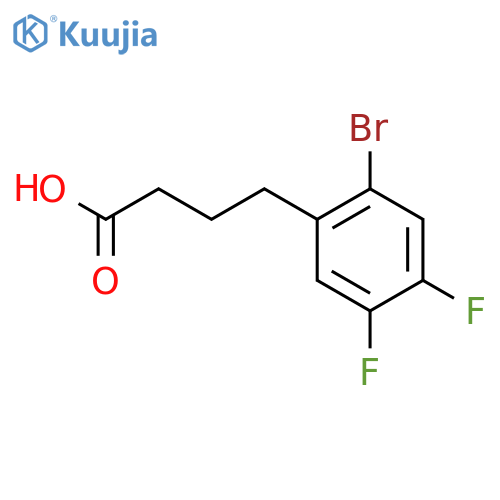 4-(2-bromo-4,5-difluorophenyl)butanoic acid structure