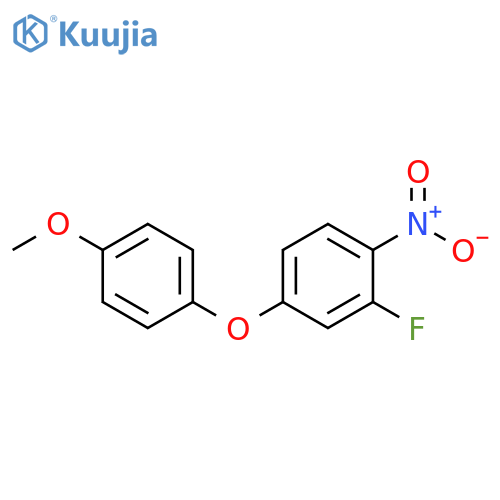 Benzene, 2-fluoro-4-(4-methoxyphenoxy)-1-nitro- structure