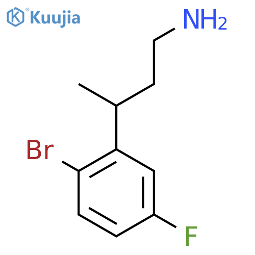 3-(2-bromo-5-fluorophenyl)butan-1-amine structure