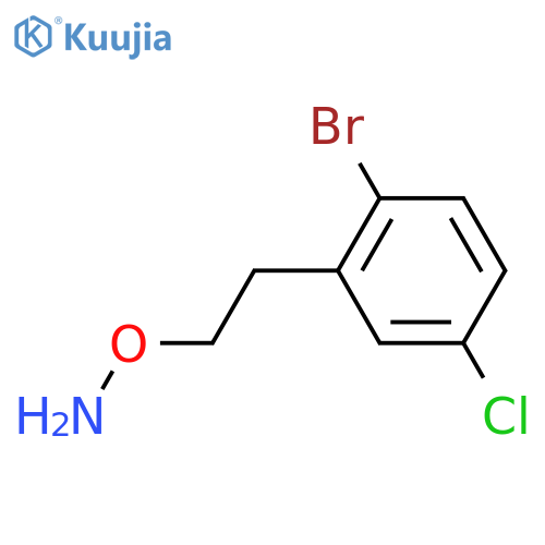 O-2-(2-bromo-5-chlorophenyl)ethylhydroxylamine structure