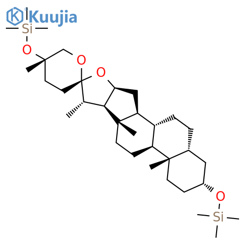 Silane, [[(3a,5b,25S)-spirostan-3,25-diyl]bis(oxy)]bis[trimethyl- structure