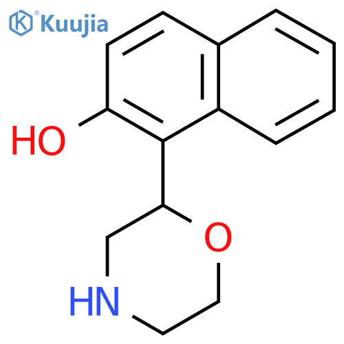 1-(morpholin-2-yl)naphthalen-2-ol structure