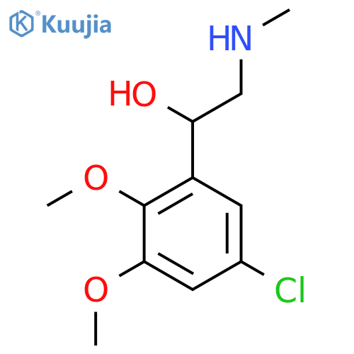 1-(5-chloro-2,3-dimethoxyphenyl)-2-(methylamino)ethan-1-ol structure