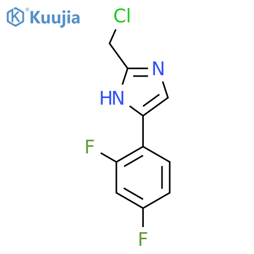 2-(chloromethyl)-5-(2,4-difluorophenyl)-1H-imidazole structure