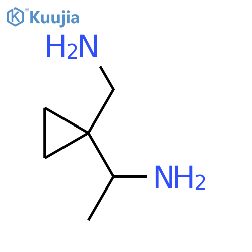 1-[1-(Aminomethyl)cyclopropyl]ethan-1-amine structure