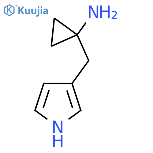1-(1H-pyrrol-3-yl)methylcyclopropan-1-amine structure