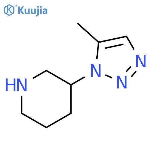 3-(5-Methyltriazol-1-yl)piperidine structure