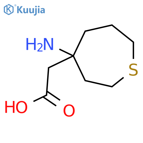 2-(4-aminothiepan-4-yl)acetic acid structure