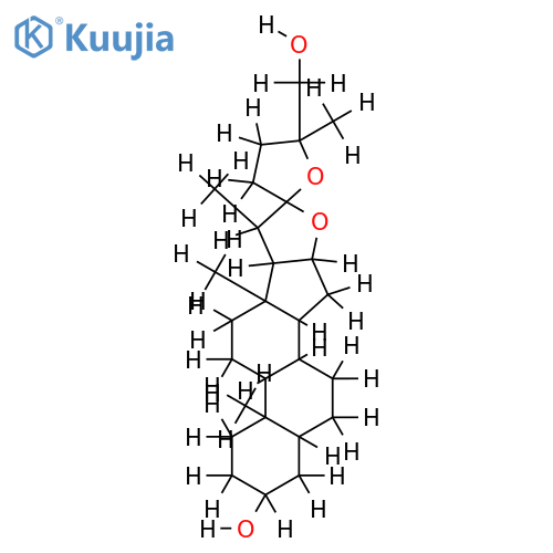 (25S)-22,25-Epoxy-5beta,22alphaH-furostan-3alpha,26-diol structure