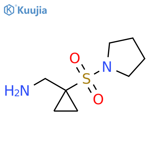 Cyclopropanemethanamine, 1-(1-pyrrolidinylsulfonyl)- structure