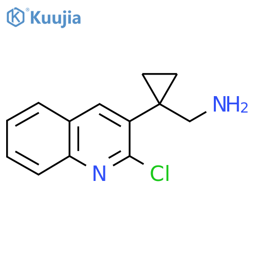 1-(2-chloroquinolin-3-yl)cyclopropylmethanamine structure