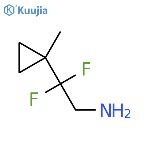 2,2-difluoro-2-(1-methylcyclopropyl)ethan-1-amine structure