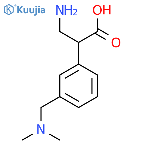 3-amino-2-{3-(dimethylamino)methylphenyl}propanoic acid structure