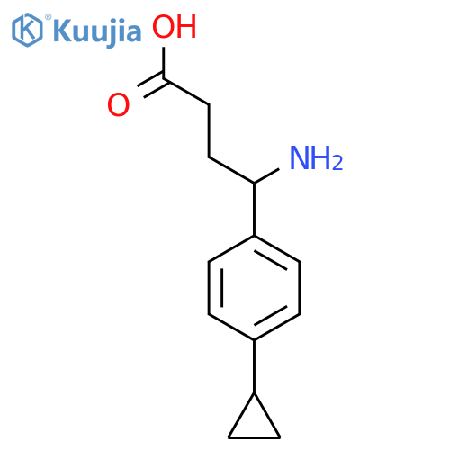 4-amino-4-(4-cyclopropylphenyl)butanoic acid structure