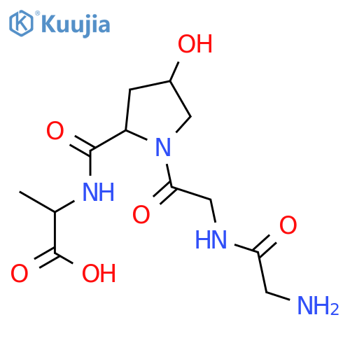 (2s)-2-[[(2s,4r)-1-[2-[(2-aminoacetyl)amino]acetyl]-4-hydroxypyrrolidine-2-carbonyl]amino]propanoic Acid structure