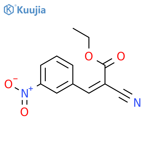 2-Propenoic acid, 2-cyano-3-(3-nitrophenyl)-, ethyl ester structure