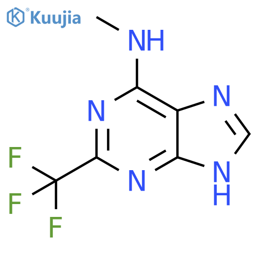 N-methyl-2-(trifluoromethyl)-9H-Purin-6-amine structure